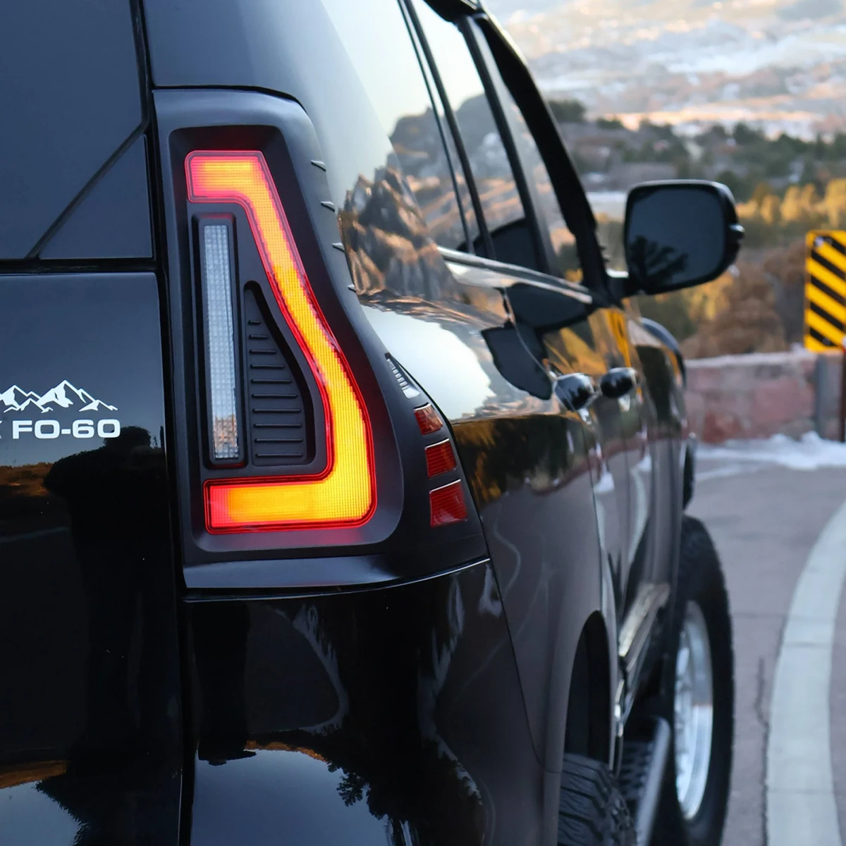 Toyota Prado LED Tail Lights - ORACLE Lighting - Flush Lensless - Black Series - Black - `10-`23