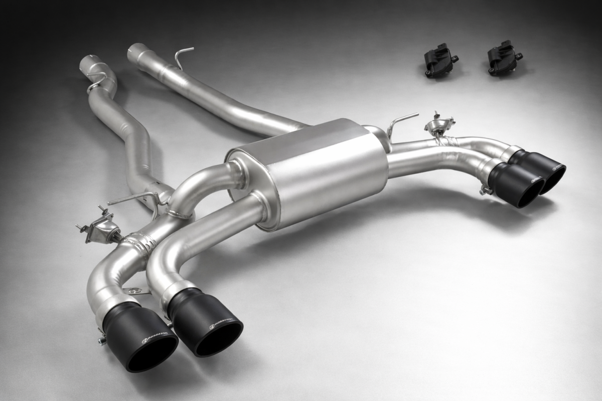 BMW 5 Series Performance Exhaust - Ragazzon - Evo Line - Axle Back w/ Integrated Valves - Dual Exit/Black Tips - M5 (G99) 4.4L