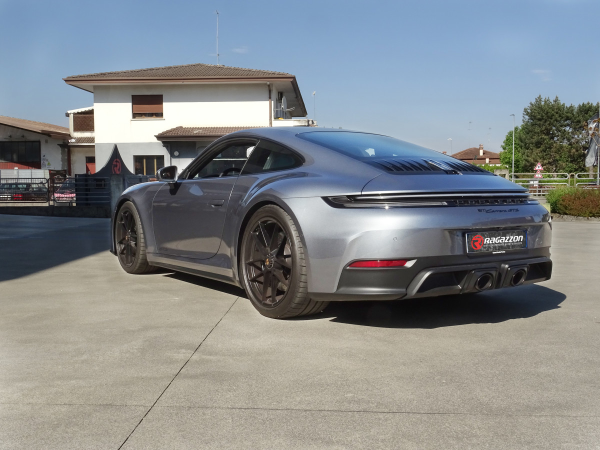 Porsche 911 Carrera GTS (992) Performance Exhaust by Ragazzon - Evo Line - Downpipe w/ Group N Filter