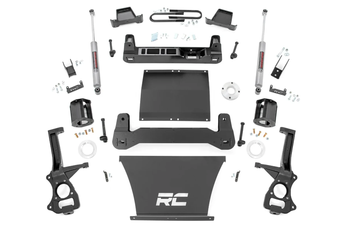 GMC Sierra 1500 Lift Kit - 6” Lift Kit - 5.3L & 6.2L V8 - 2WD - Multi-Leaf Rear - Strut Spacers & N3 Shocks
