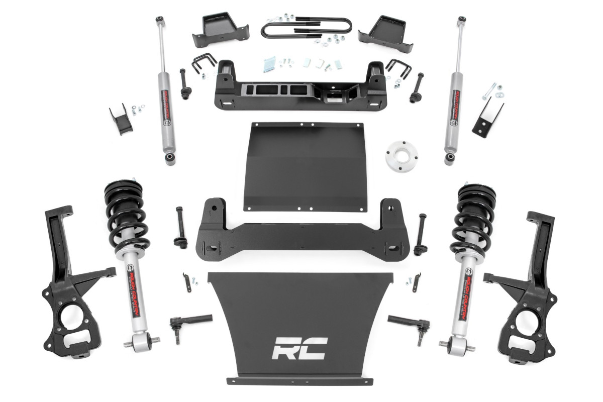 Chevrolet Silverado 1500 Lift Kit - 6” Lift Kit - 5.3L & 6.2L V8 - 2WD - Multi-Leaf Rear - N3 Struts & N3 Shocks Chevrolet Silverado 1500 Lift Kit - 6” Lift Kit - 5.3L & 6.2L V8 - 2WD - Multi-Leaf Rear - N3 Struts & N3 Shocks