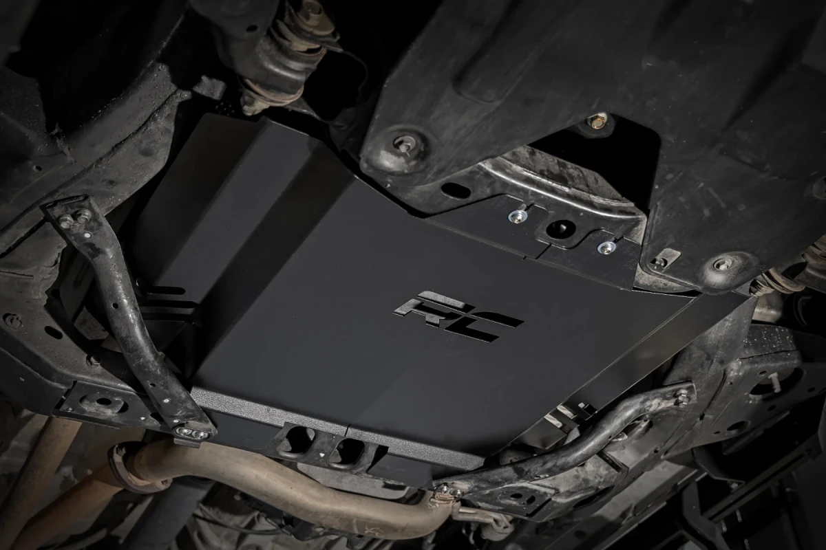 Toyota Tacoma Catalytic Converter Shield - Rough Country - Anti-Theft Skid Plate - '16-'23 2WD Toyota Tacoma Catalytic Converter Shield - Rough Country - Anti-Theft Skid Plate - '16-'23 2WD