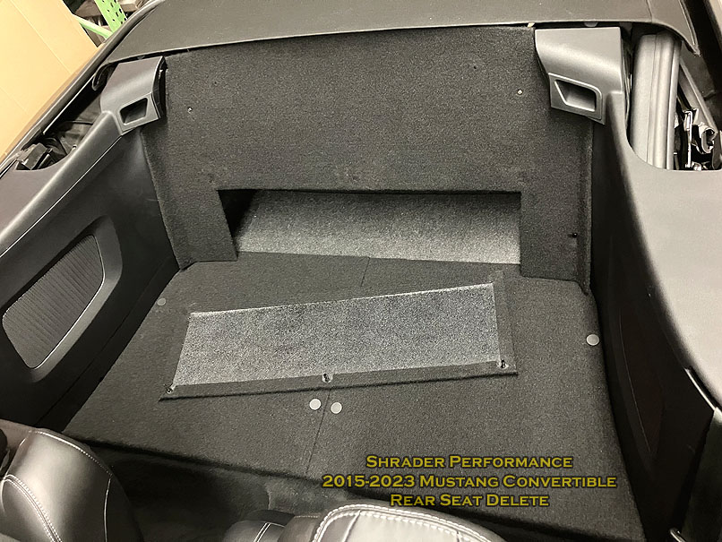 Ford Mustang Rear Seat Delete Kit - '15-'24 Convertible