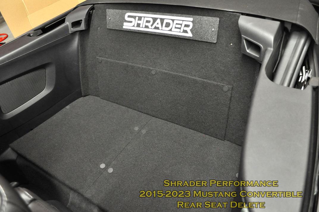 Ford Mustang Rear Seat Delete Kit - '15-'24 Convertible