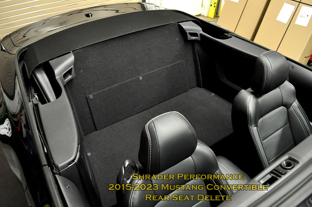 Ford Mustang Rear Seat Delete Kit - '15-'24 Convertible