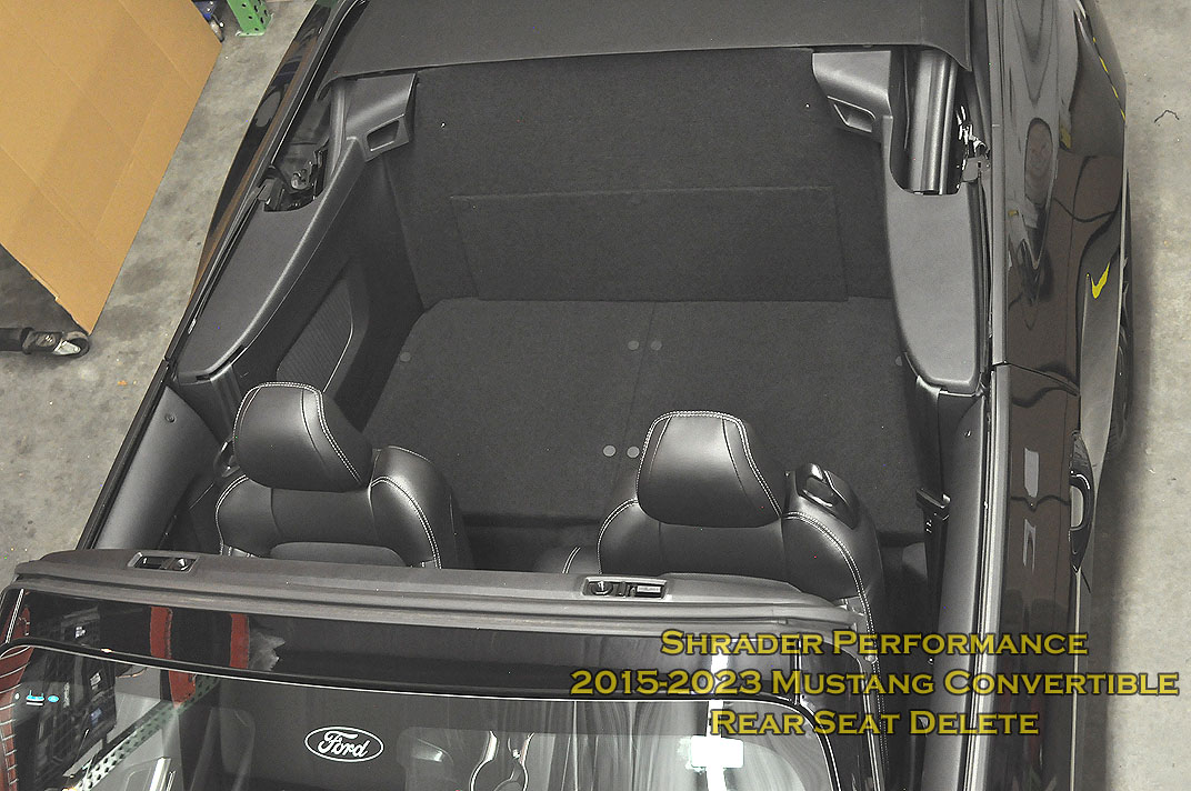 Ford Mustang Rear Seat Delete Kit - '15-'24 Convertible