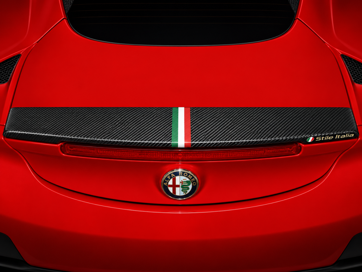Alfa Romeo 4C Trunk Spoiler - Carbon Fiber - Stile Italia - Coupe