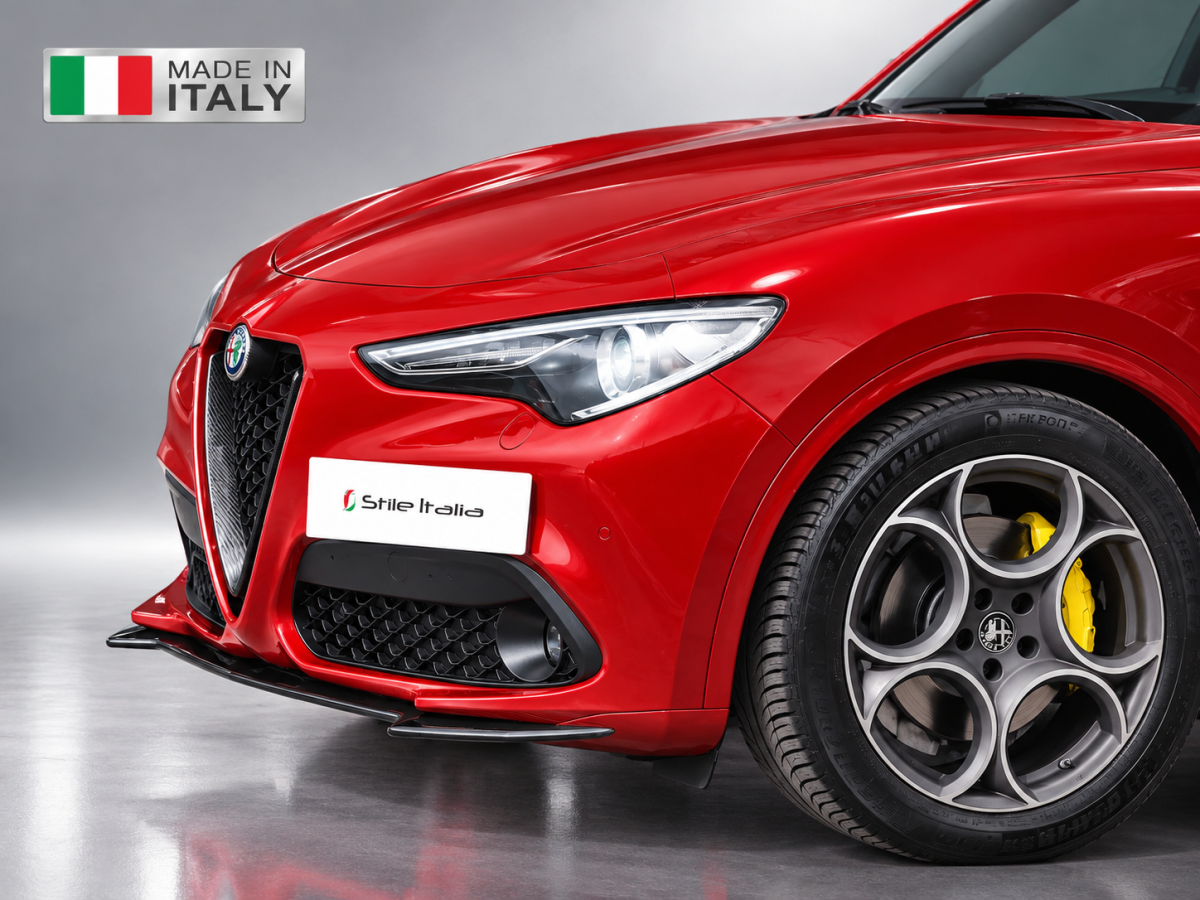 Alfa Romeo Stelvio Front Spoiler - Carbon Fiber - Stile Italia 