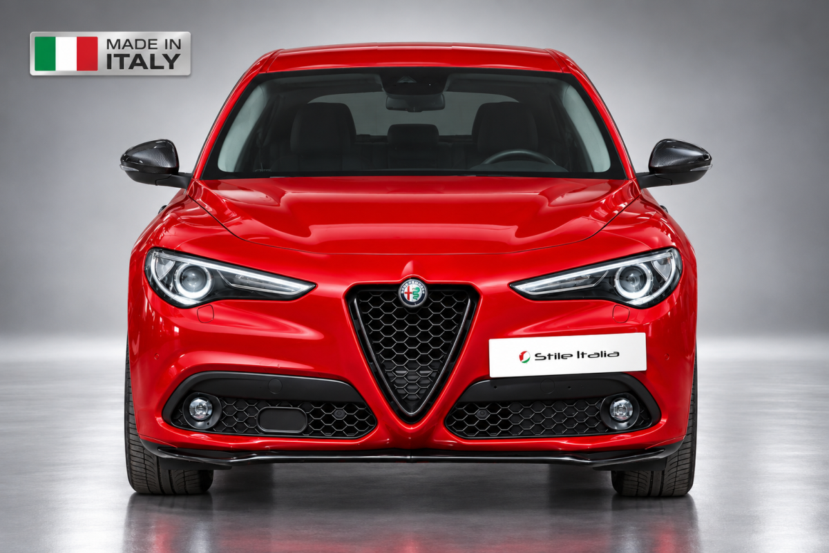 Alfa Romeo Stelvio Front Spoiler - Carbon Fiber - Stile Italia 