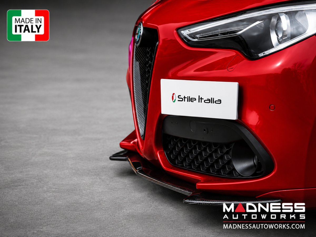 Alfa Romeo Stelvio Front Spoiler - Carbon Fiber - Stile Italia 