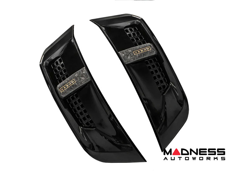Land Rover Defender Front Fender Vents - Octa by Urban Automotive - Forged Carbon Accents