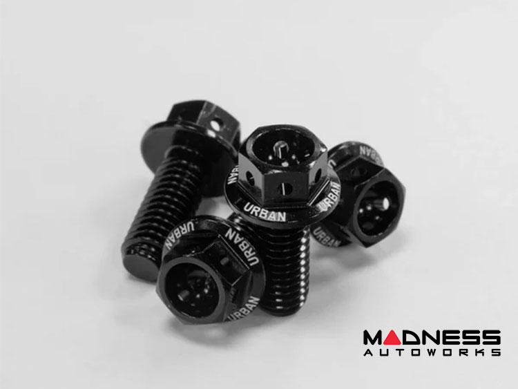 Land Rover Defender Interior Bolt Kit by Urban Automotive - Satin Black - Etched Logo Land Rover Defender Interior Bolt Kit by Urban Automotive - Satin Black - Etched Logo