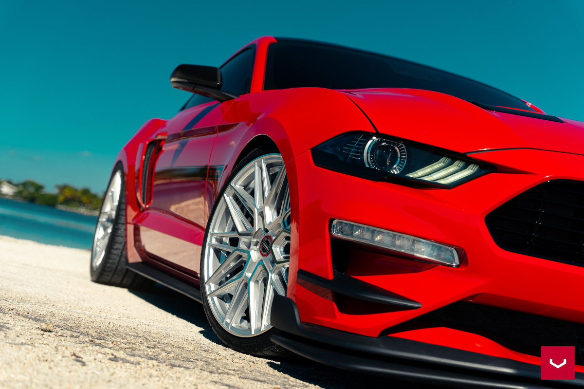 Ford Mustang Custom Wheels - HF-7 by Vossen - Polished Silver