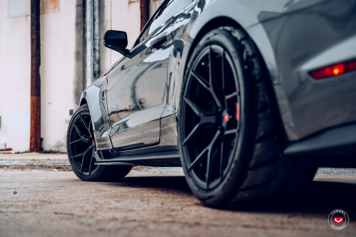 Ford Mustang Custom Wheels - S21-01 by Vossen - Satin Black