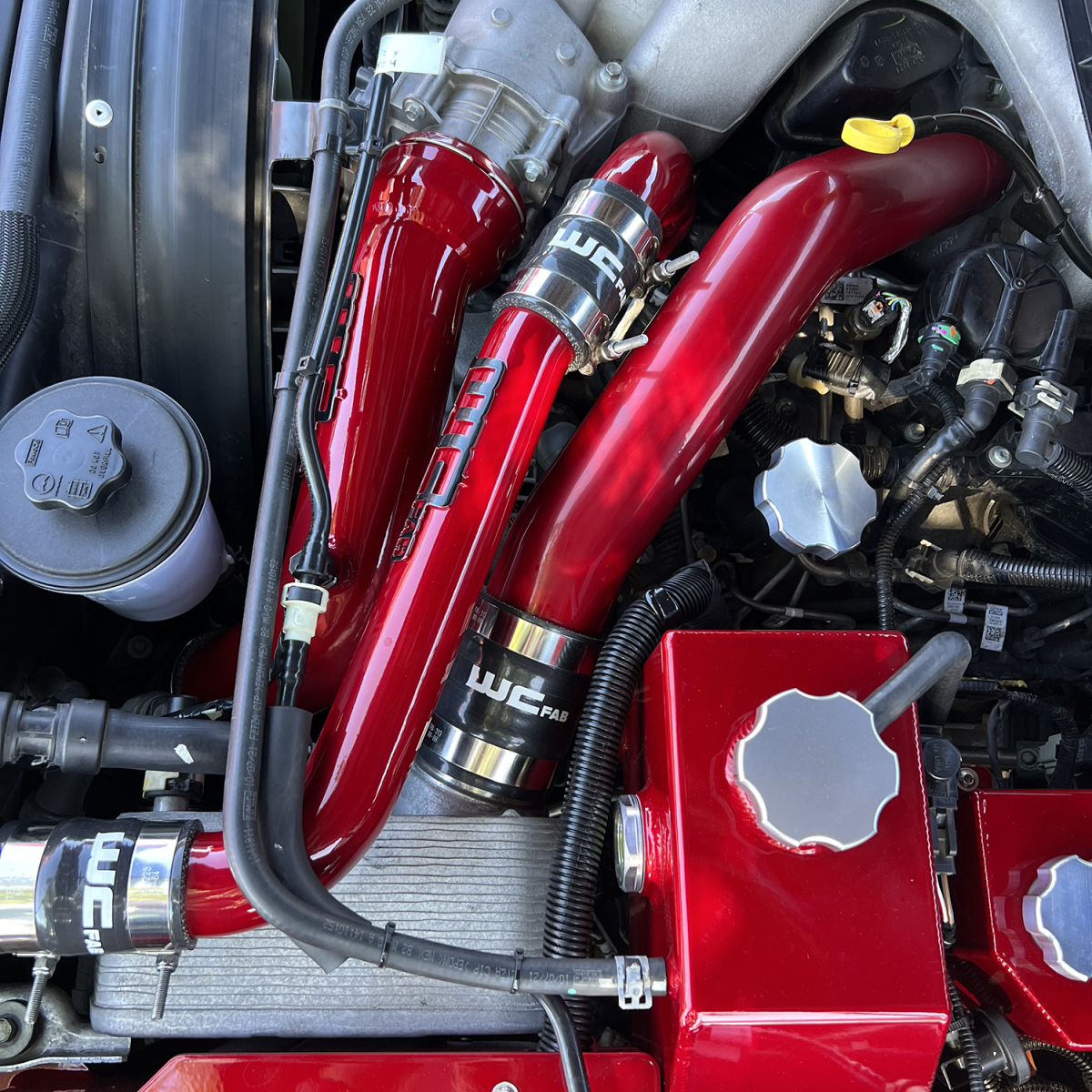 Ford F250 Upper Coolant Pipe - Wehrli - Gloss Black - `17-`24