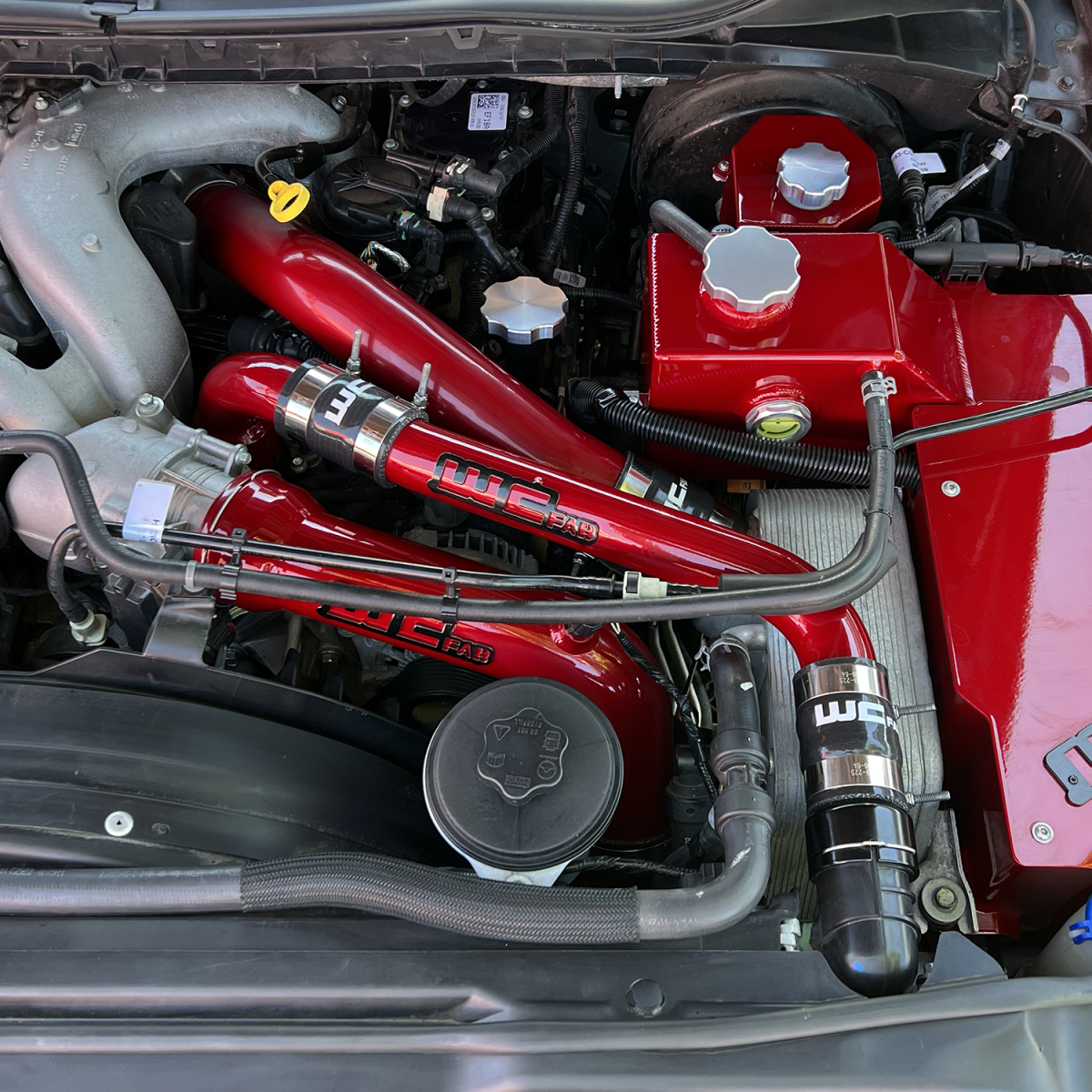 Ford F250 Upper Coolant Pipe - Wehrli - Gloss Black - `17-`24