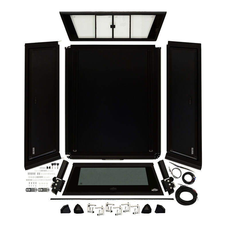 GMC Canyon Truck Cap - Westin - EXP - Textured Black - Sliding Front Glass