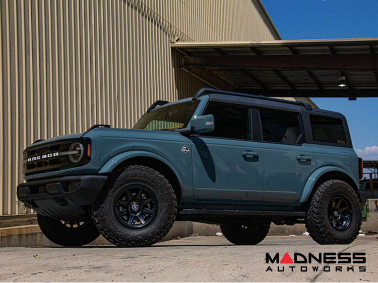 Ford Bronco Custom Wheels (1) - Rebound - Satin Black - 17" X 8.5 / 6 X 5.5 / 25mm / 5.75" BS - Icon 