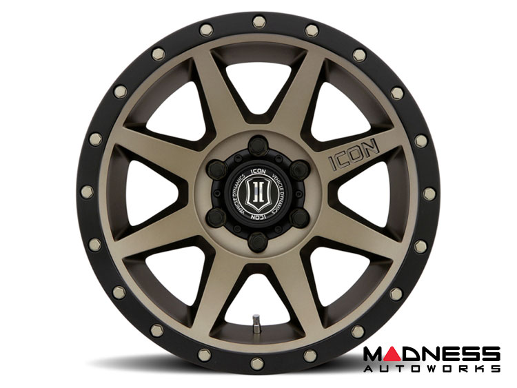 Ford Bronco Custom Wheels (1) - Rebound - Bronze - 17" X 8.5 / 6 X 5.5 / 25mm / 5.75" BS - Icon 