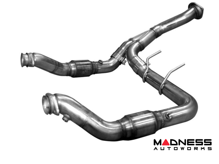 Jeep Wrangler JK Exhaust Kit- KSH - 2-1/2 inch - Y-Pipe - '07- '18