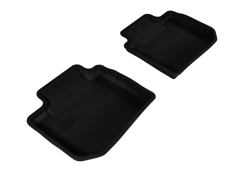 Subaru WRX Floor Mats - Rear - 3D MAXpider - KAGU Series - Black - `12-`19