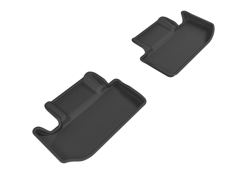 Dodge Challenger Floor Mats - Rear - 3D MAXpider - Kagu - Black - `11-`20