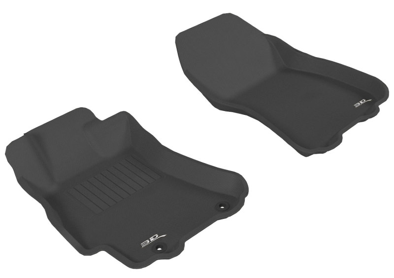 Subaru Outback Floor Mats - Front - 3D MAXpider - Kagu - Black - `10-`14