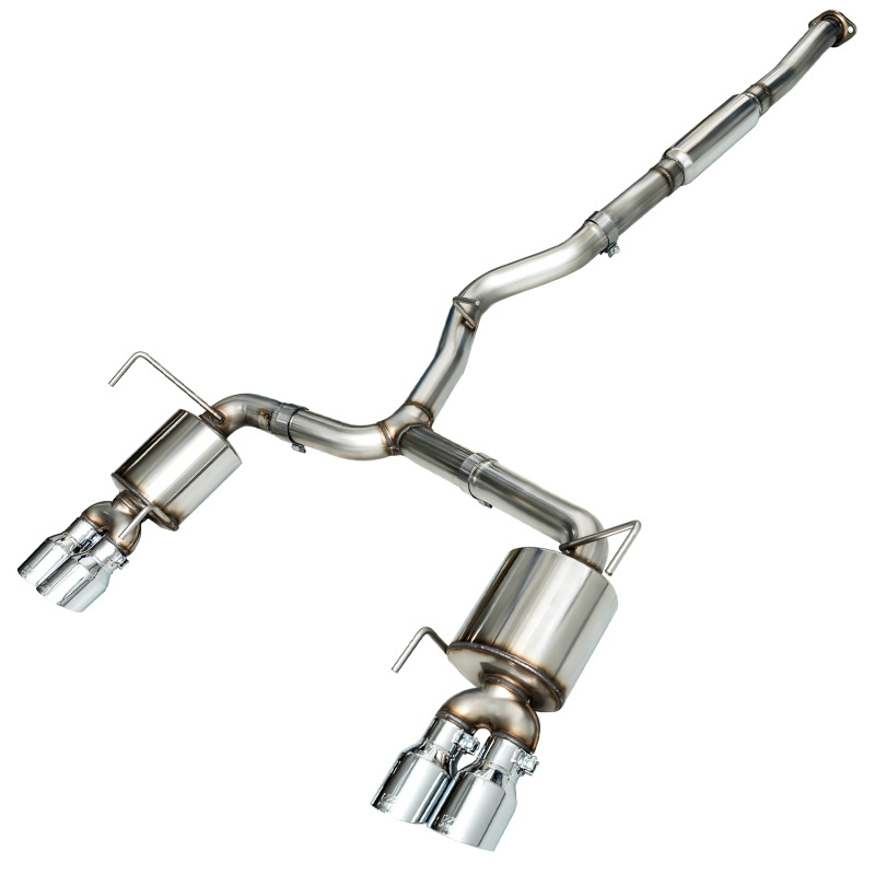 Subaru WRX Performance Exhaust - Rear - AWE Tuning - Cat-Back Touring - Chrome Silver - 2015