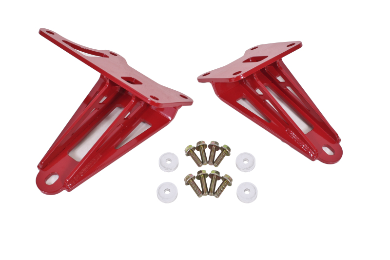 Ford Mustang Motor Mount Kit - BMR Suspension - Adjustable Height - Red - 2015