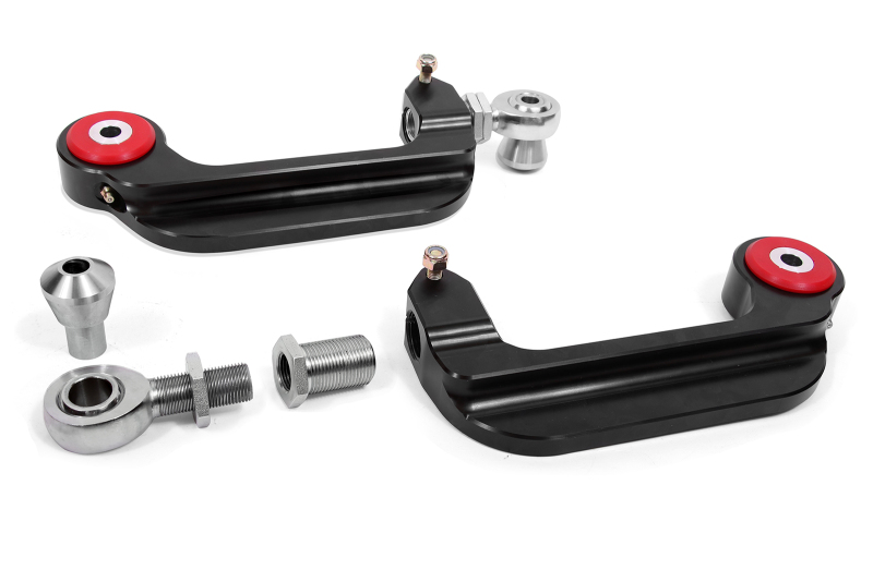 Ford Mustang Camber Links - Rear - BMR Suspension - Adjustable (Poly/Rod ends) - Black Anodized - 2015