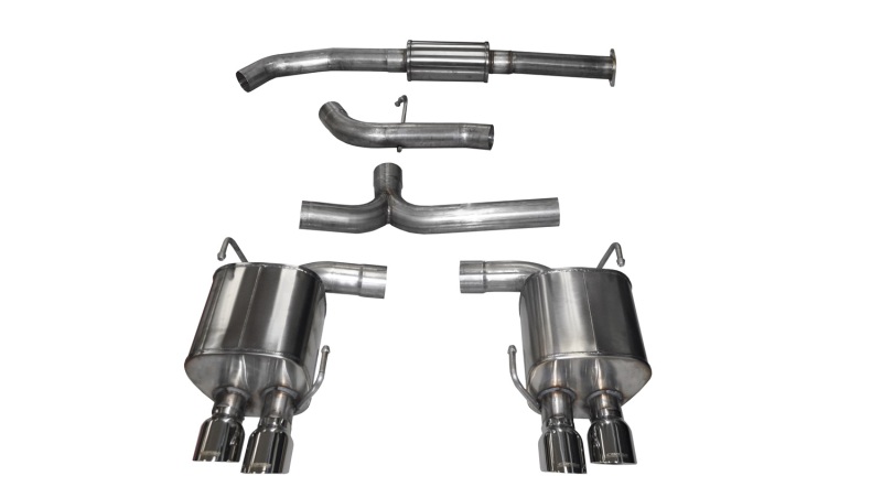 Subaru WRX Performance Exhaust - Dual Rear Exit - CORSA Performance - Cat Back Sport with 3.5in Tips - Polished - `15-`21