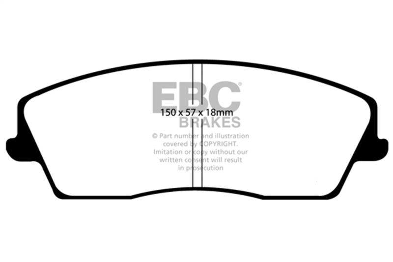 Chrysler 300 Brake Pads - Front - EBC - Ultimax2 - `05-`09
