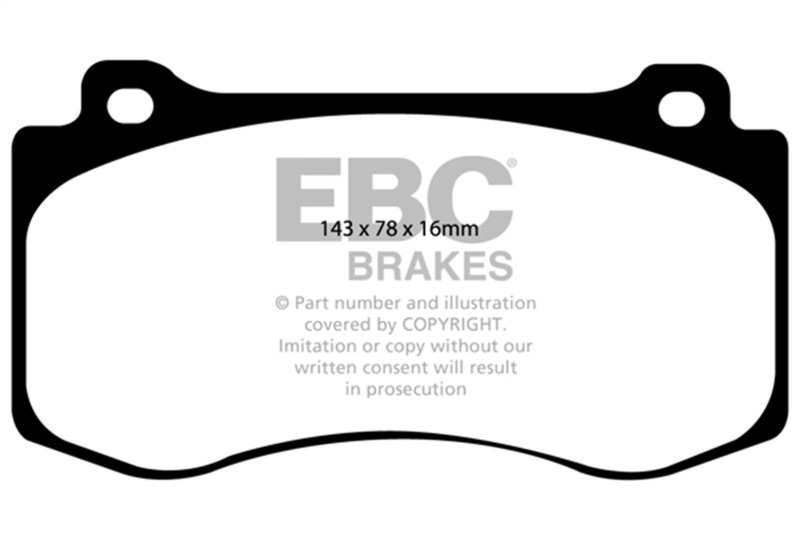 Chrysler 300C 6.1 SRT8 Brake Pads - Front - EBC - Ultimax2 - `05-`10