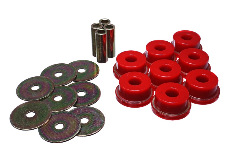 Subaru Legacy Subframe Bushings - Rear - Energy Suspension - Performance Polyurethane - Red - `05-`09