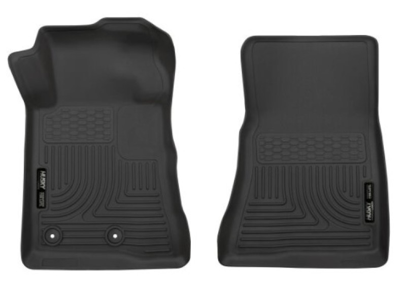 Ford Mustang Floor Mats - Front - Husky Liners - X-act Contour Series - Black - `15-`22