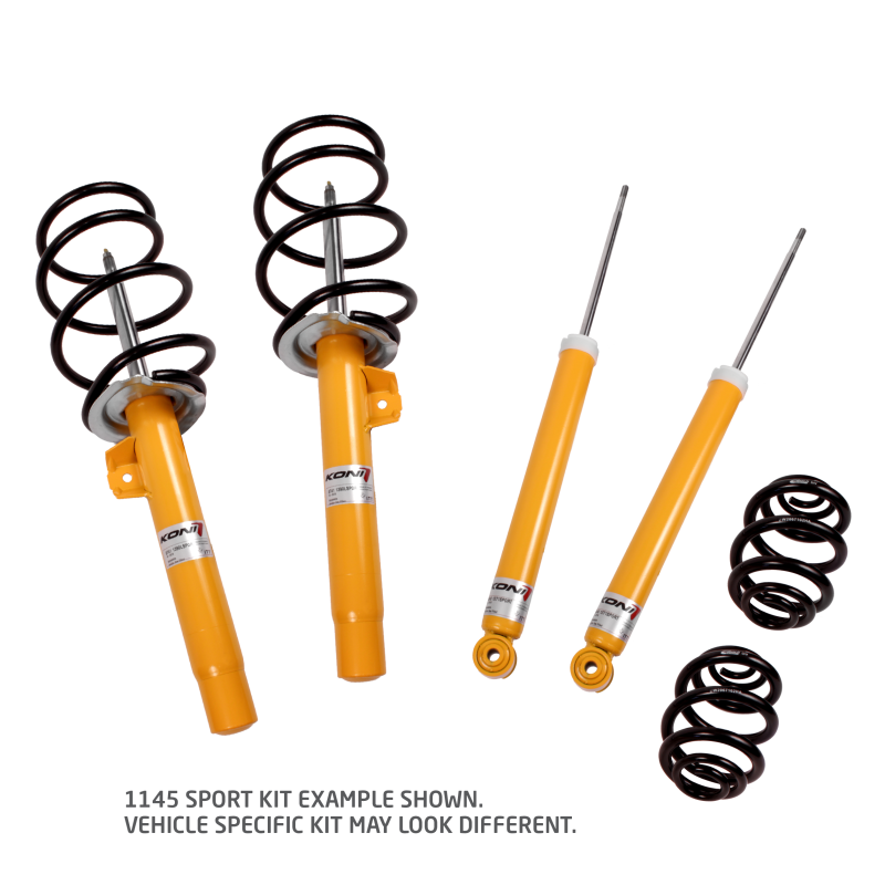 Ford Mustang Coilover Suspension Kit - KONI - KONI Sport/Eibach - Yellow - 2010