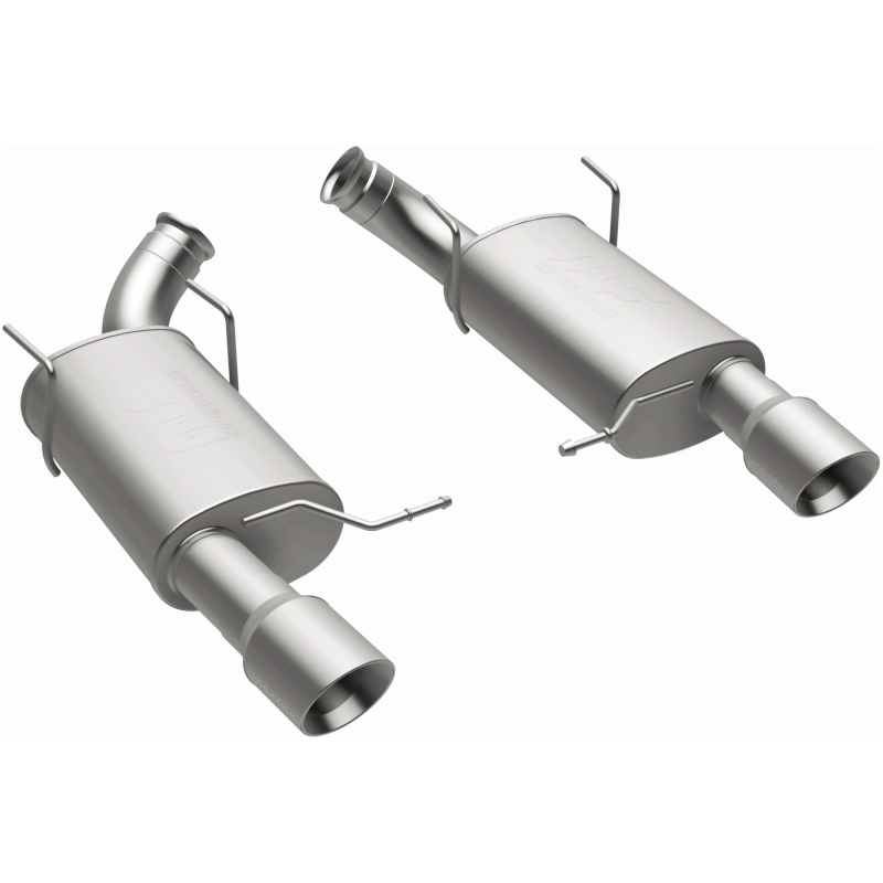 Ford Mustang Performance Exhaust - Rear - Magnaflow - Axle Back Street Series, Dual Split Rear Exit - `11-`12