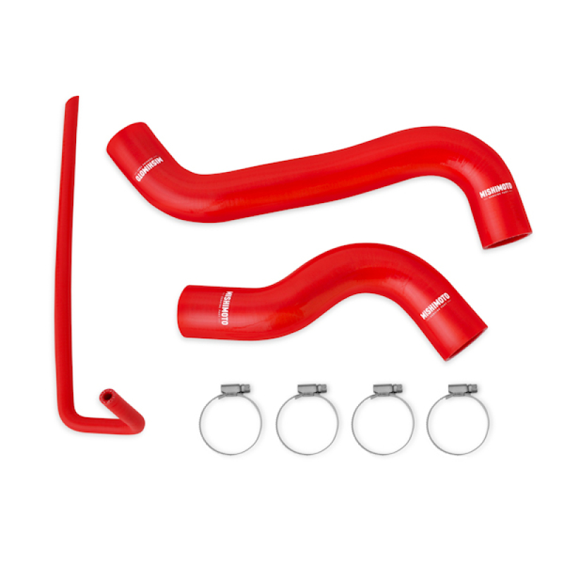 Subaru WRX Radiator Coolant Hose Kit - Mishimoto - Silicone Construction with Worm-Gear Clamps - Red - `15-`21