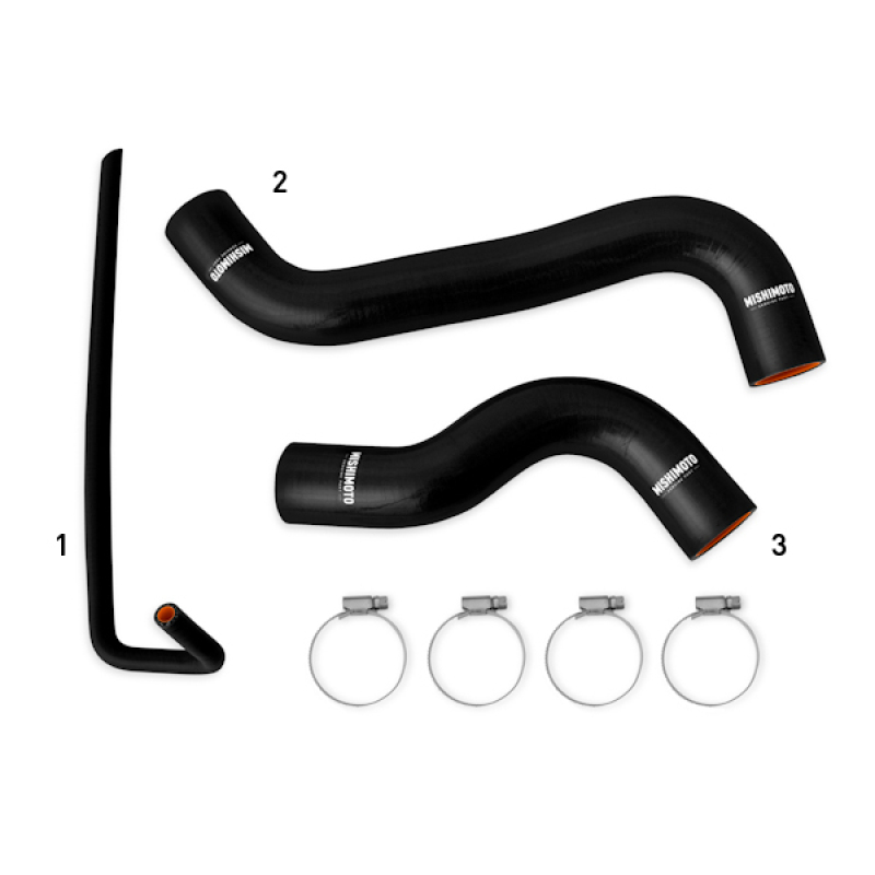 Subaru WRX Radiator Coolant Hose Kit - Mishimoto - Silicone - Black - `15-`21