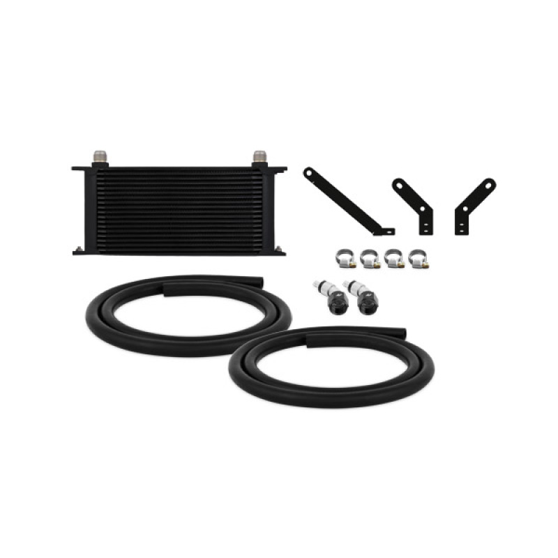 Subaru WRX Transmission Cooler Kit - Front - Mishimoto - 19-row oil cooler - Black - `15-`21