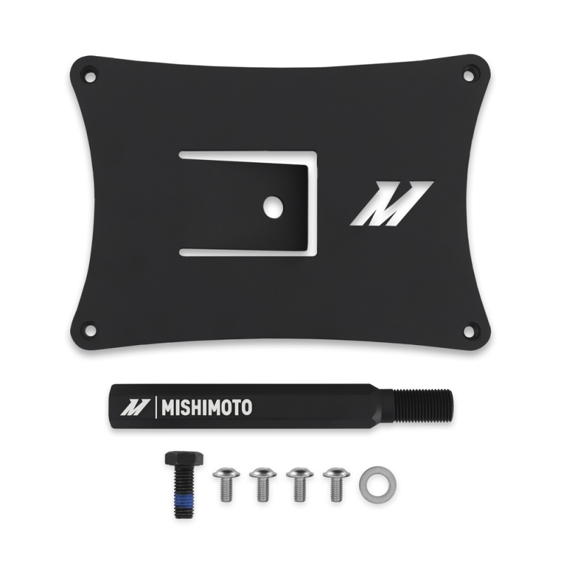 Subaru WRX License Plate Relocation Kit - Front - Mishimoto - Mishimoto MMLP-WRX-22 - Black - 2022+