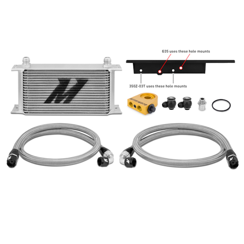 Nissan 350Z Oil Cooler Kit - Mishimoto - Thermostatic - `03-`09