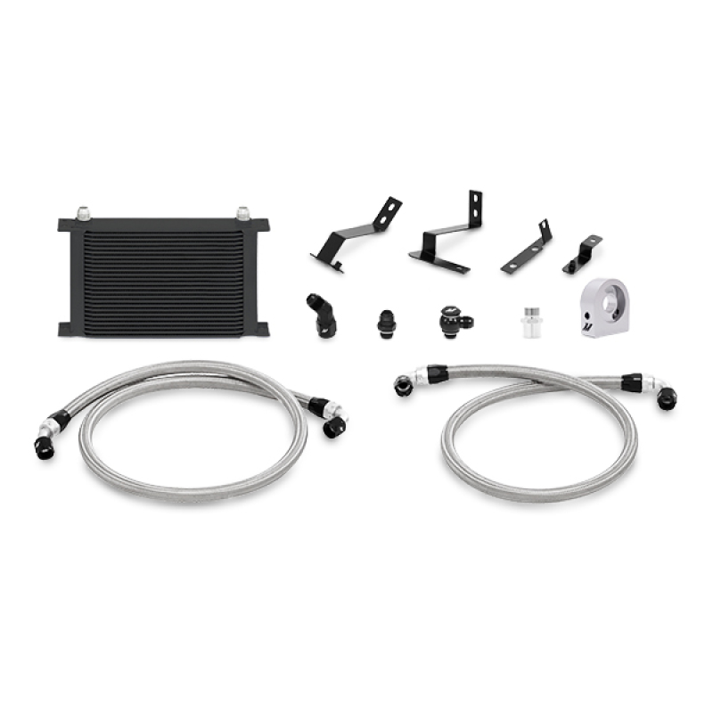 Chevrolet Camaro SS Oil Cooler Kit - Mishimoto - 25-Row Stacked Plate - Black - `16-`17