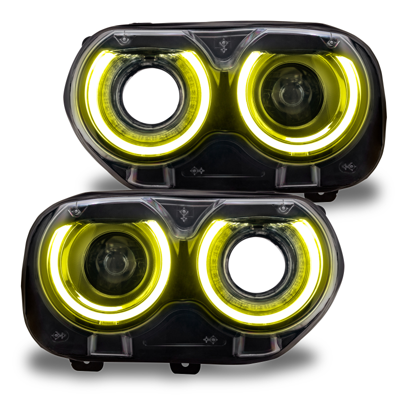 Dodge Challenger Headlight DRL Upgrade Kit - ORACLE Lighting - ColorSHIFT - RGB+W - `15-`21