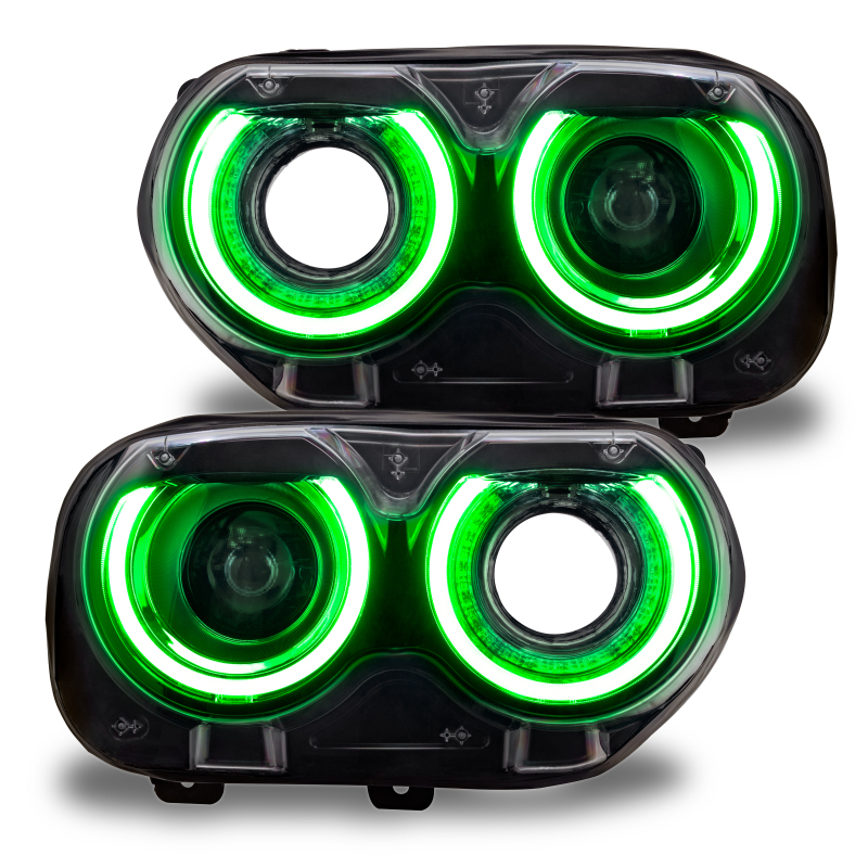 Dodge Challenger Headlight DRL Upgrade Kit - ORACLE Lighting - ColorSHIFT - BC1 - RGB+W - `15-`21