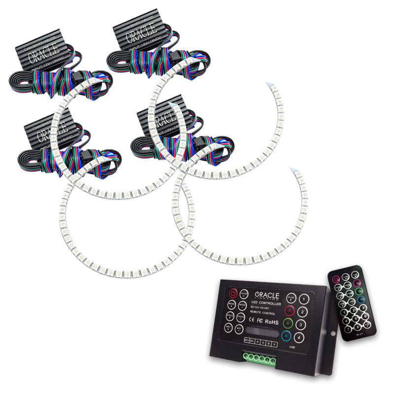 Dodge Challenger Headlight Halo Kit - ORACLE Lighting - ColorSHIFT 2.0 - ColorSHIFT - `08-`14