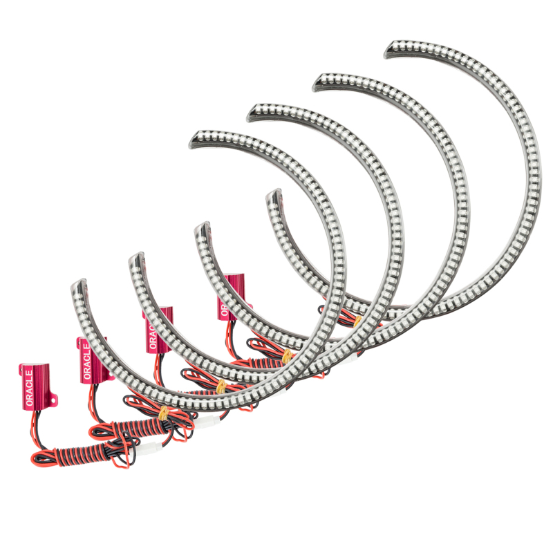 Dodge Challenger Headlight Halo Kit - ORACLE Lighting - LED Waterproof - Red - `15-`21