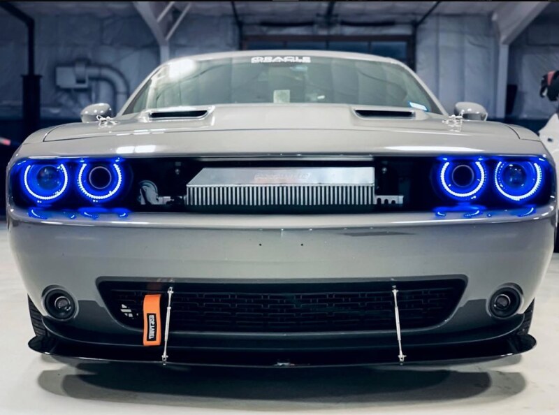 Dodge Challenger Headlight Halo Kit - ORACLE Lighting - Dynamic ColorSHIFT Surface Mount - `15-`21