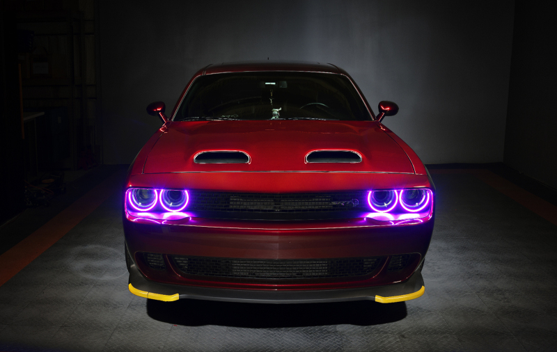 Dodge Challenger Headlight Halo Kit - ORACLE Lighting - Dynamic ColorSHIFT Surface Mount - `15-`21