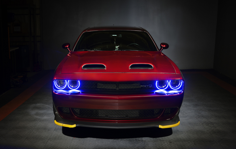 Dodge Challenger Headlight Halo Kit - ORACLE Lighting - Dynamic ColorSHIFT Surface Mount - `15-`21